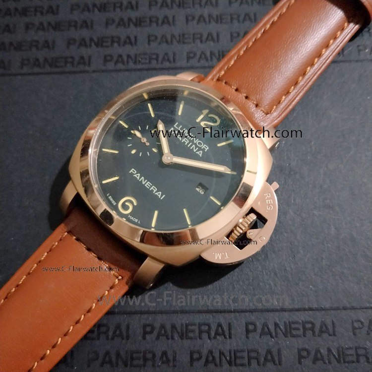 Panerai PAM 393 Luminor Marina Rose Gold Watch Copy